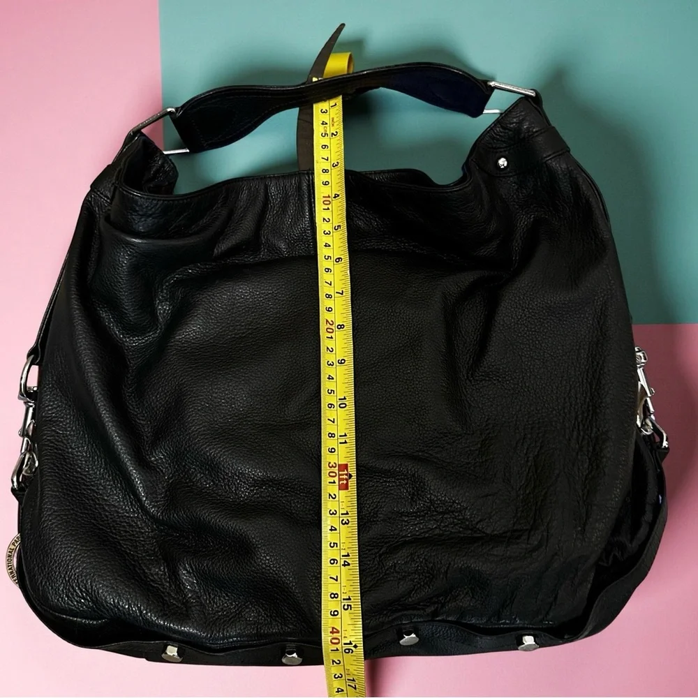 Rebecca Minkoff Black Leather Nikki Hobo bag purse - Picture 4 of 10